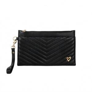 NEW PRENELOVE women's aberdeen wallet wristlet in black